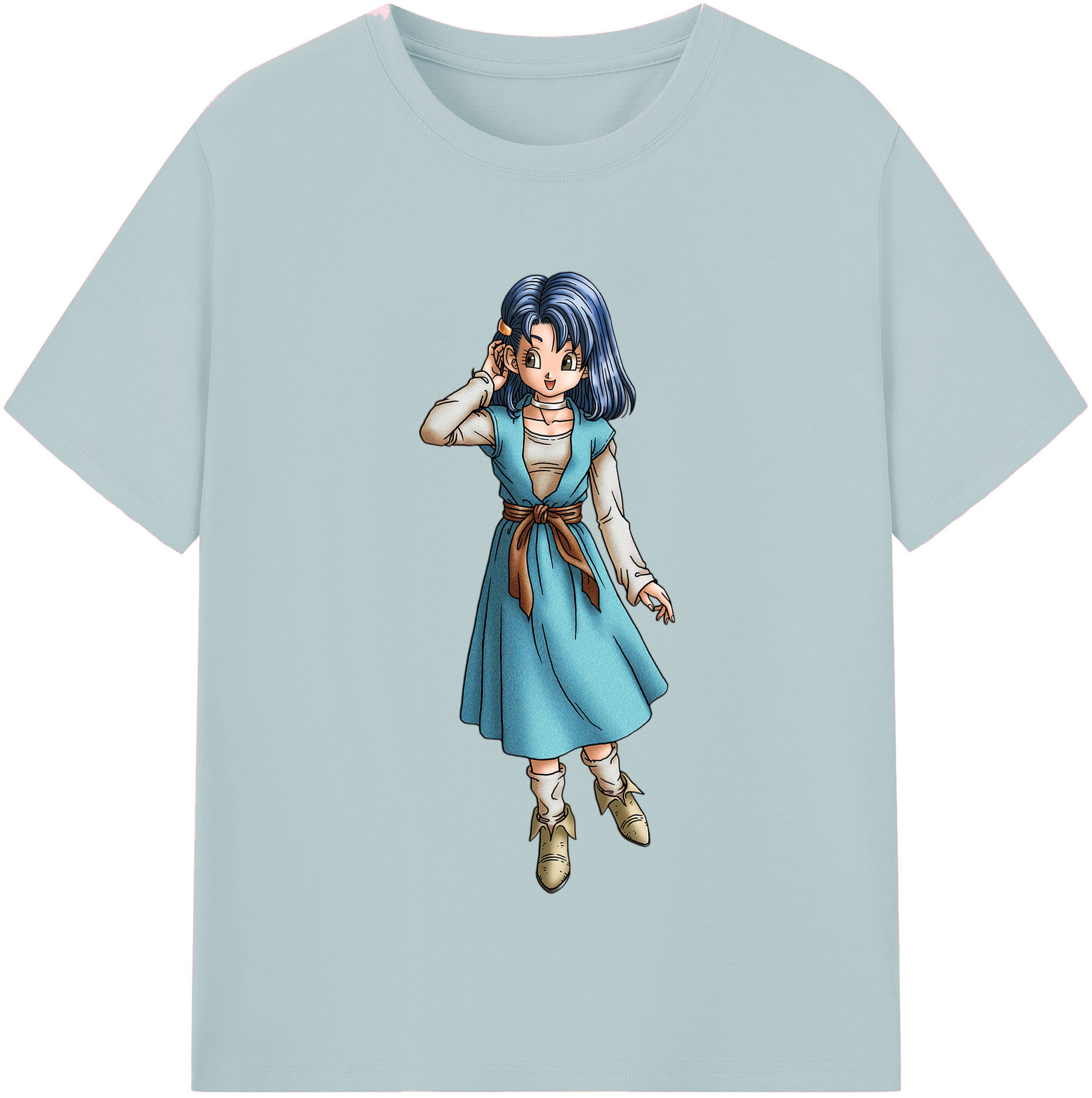 （画像用） ドラゴンクエスト Doragon Kuesuto Dragon Quest 綿100％半袖Tシャツ（フロントプリント）